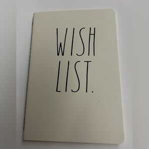 New Rae Dunn Lined Wish List Notebook 80 Pages